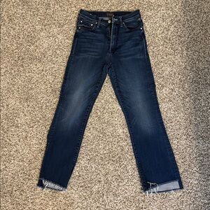 MOTHER Insider Crop Step Fray